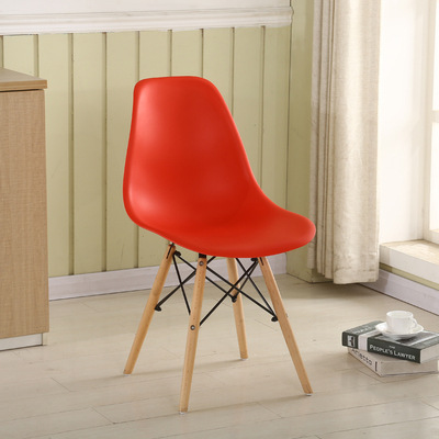Silla Eames, silla minimalista moderna, taburete, silla de escritorio, silla de comedor nórdica para el hogar, silla con respaldo para oficina, disponible en varios colores