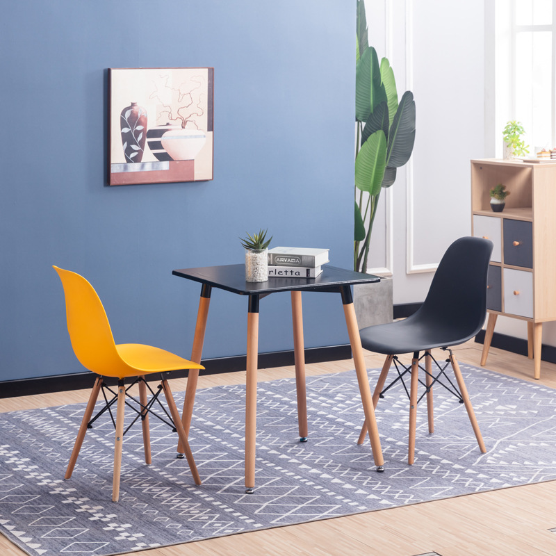 Silla Eames, silla minimalista moderna, taburete, silla de escritorio, silla de comedor nórdica para el hogar, silla con respaldo para oficina, disponible en varios colores