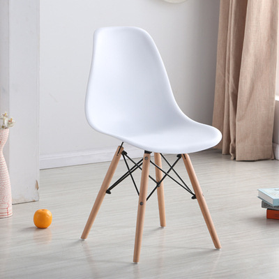 Silla Eames, silla minimalista moderna, taburete, silla de escritorio, silla de comedor nórdica para el hogar, silla con respaldo para oficina, disponible en varios colores