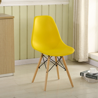 Silla Eames, silla minimalista moderna, taburete, silla de escritorio, silla de comedor nórdica para el hogar, silla con respaldo para oficina, disponible en varios colores