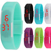 Fashionable silica gel electronic bracelet, children's digital watch, Korean style