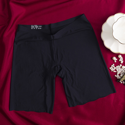 Youtao's new ice silk seamless women's safety pants, breathable, comfortable, non-curling, fashionable long leggings, large size