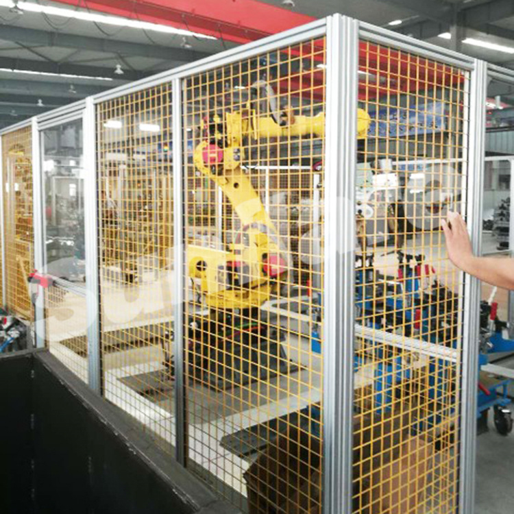 上门测量车间隔离网规格 设备防护栏 车间隔离网工厂防护围栏定