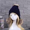 Woolen warm fashionable knitted hat with hood, 2021 collection, wholesale