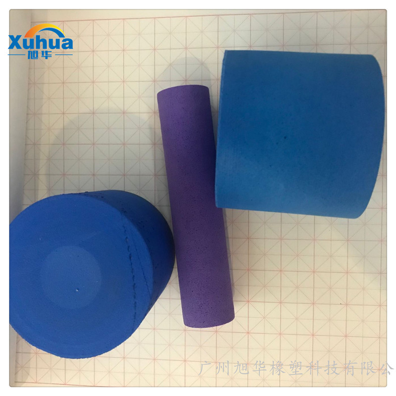 厂家定 制NBR发泡管套eva双色手把套橡塑防滑防条纹健身器材把套
