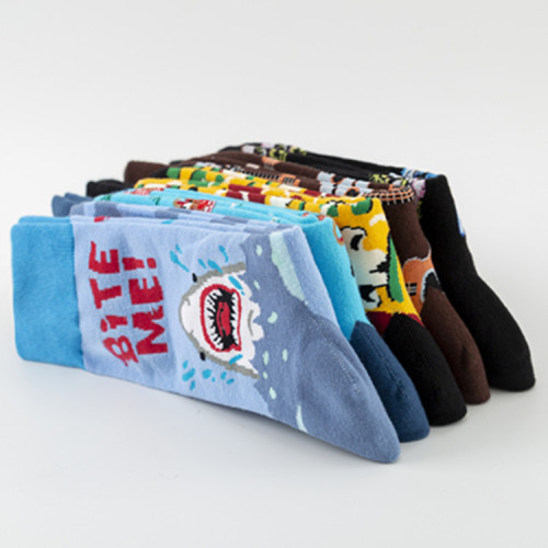 New Colorful Trendy Socks Colorful Guitar Socks Casual Cotton Socks European and American Street Trend Mid-Tube Socks Wholesale