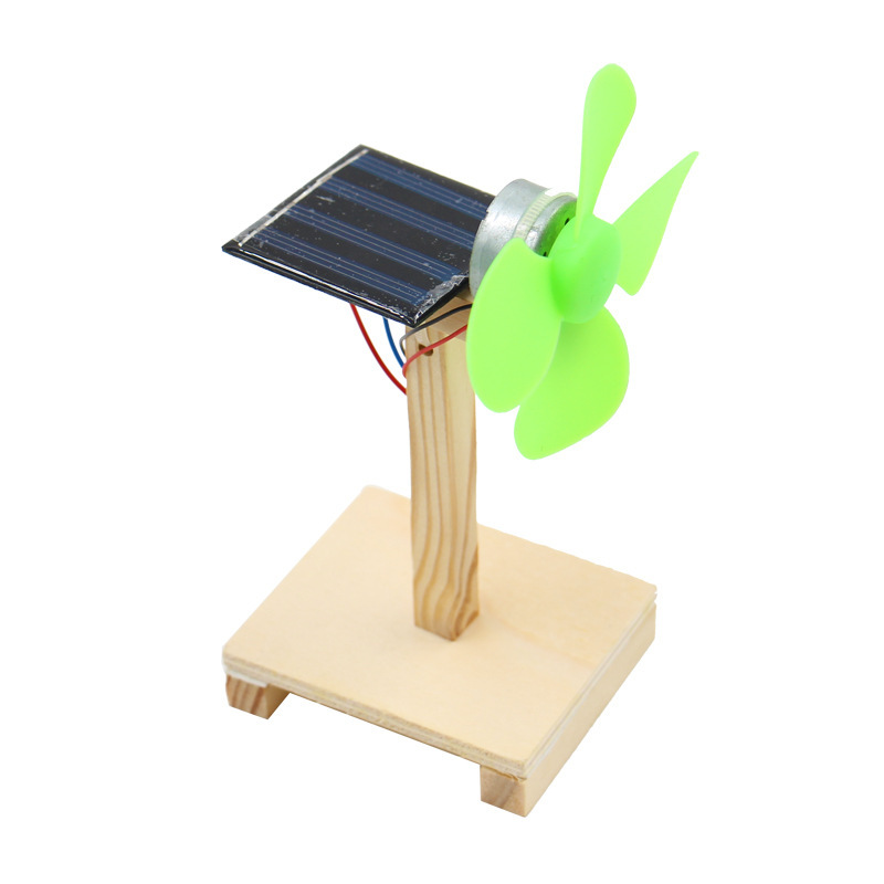 Solar electric fan diy technology STEM play teaching aids small production experiment children's educational toys factory direct sales Solar electric fan diy technology STEM play teaching aids small production experiment children's educational toys factory direct sales