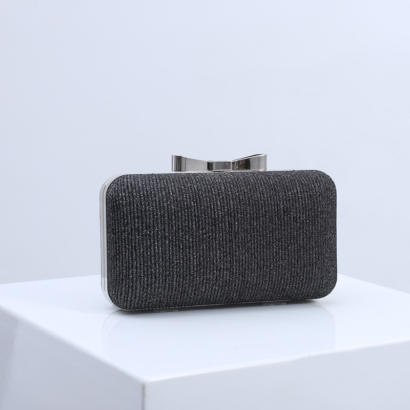 Lindo arco bolso de noche especial plisado rojo bolso de novia brillante vestido de embrague Bolso de mujer transfronteriza e-commerce