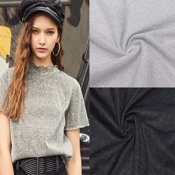 Thick thread cloth, glitter cloth, gold and silver silk knitted cloth, stage head accessories, handicrafts, shoe materials, fabrics, direct supply from manufacturers