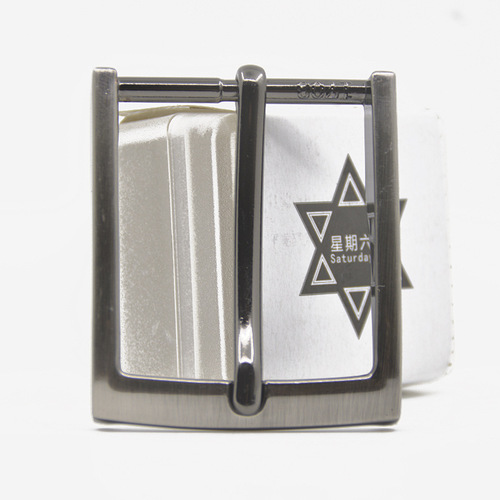 Men's pin belt buckle head zinc alloy wholesale 35mm high-end trousers head cross-border dropshipping