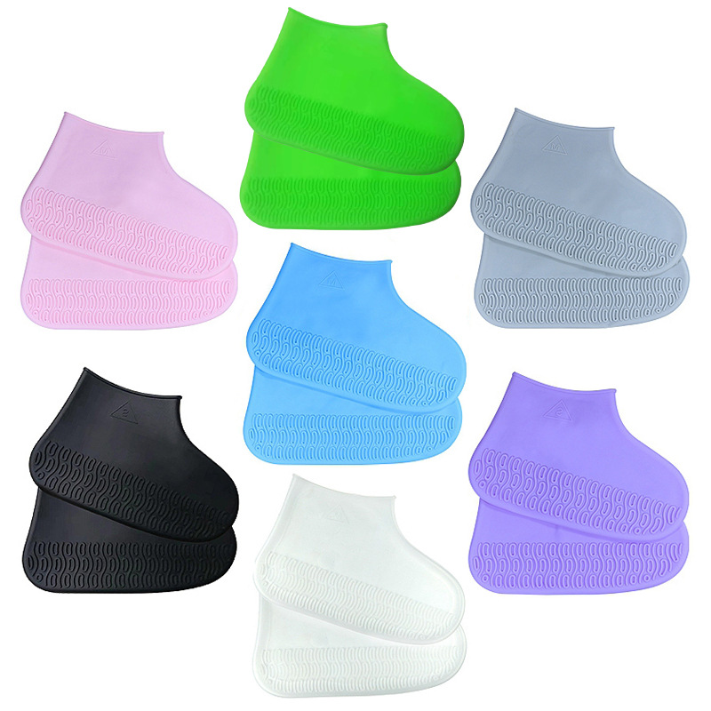 Cubiertas para zapatos de lluvia de silicona, antideslizantes, para adultos y niños image 6