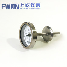 WSS-306轴向型卫生型双金属温度计50.5mm卡盘快装 WSSF-306