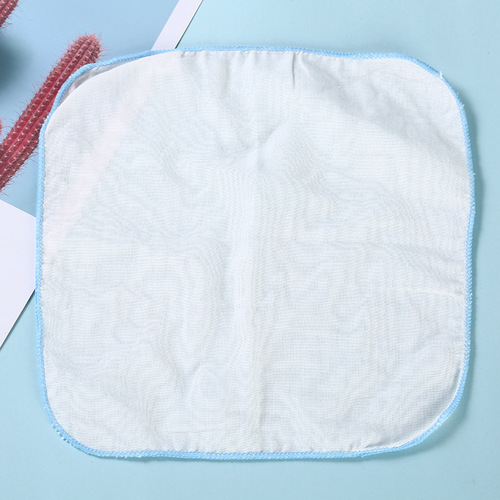 Baby gauze square towel, direct supply cotton maternal and infant product square towel, baby high density small square towel, burp towel wholesale