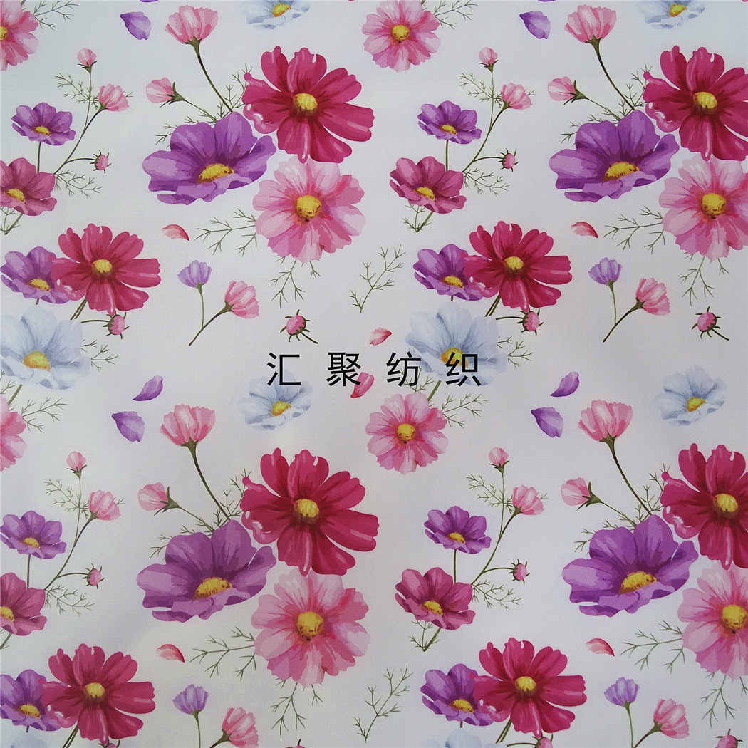 皮革/超纤印花 油墨印花 PU/PVC数码印花   彩绘花朵印花