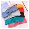 Demi-season knitted universal headband for face washing, hair accessory, Korean style