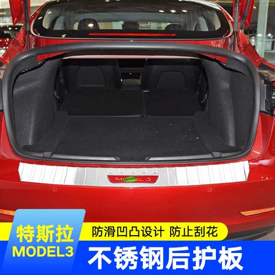 Dekorativ pedal başlıqları stainless steel tailgate rear guard