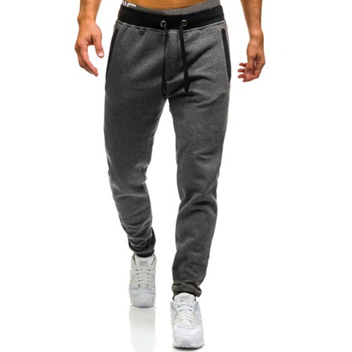 Bestselling Men's Casual Pants for Young Men - Elastic Loose Straight Leg Pants in Solid Color
