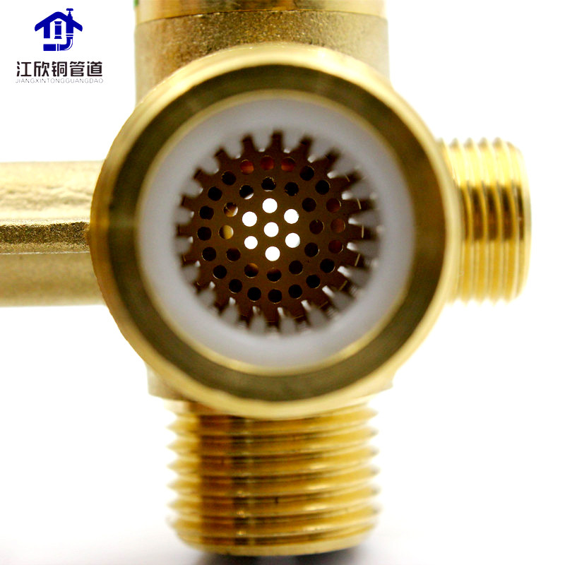 Accesorios de la válvula de derivación de la válvula de llenado de la válvula del horno montado en la pared DZR cobre anti-Zinc eliminación filtro importado calefacción accesorios de tubería del horno