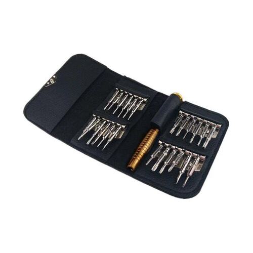 25-in-1 multifunctional combination set leather case screwdriver mobile phone watch laptop disassembly repair tools accessories