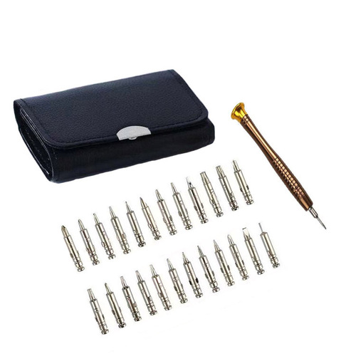25-in-1 multifunctional combination set leather case screwdriver mobile phone watch laptop disassembly repair tools accessories