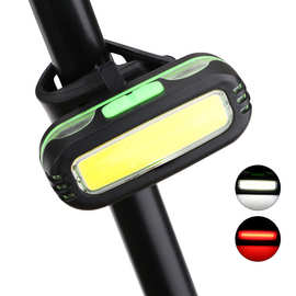 跨境 LED头灯自行车灯 二合一尾灯夜骑照明灯骑行装备车灯配件