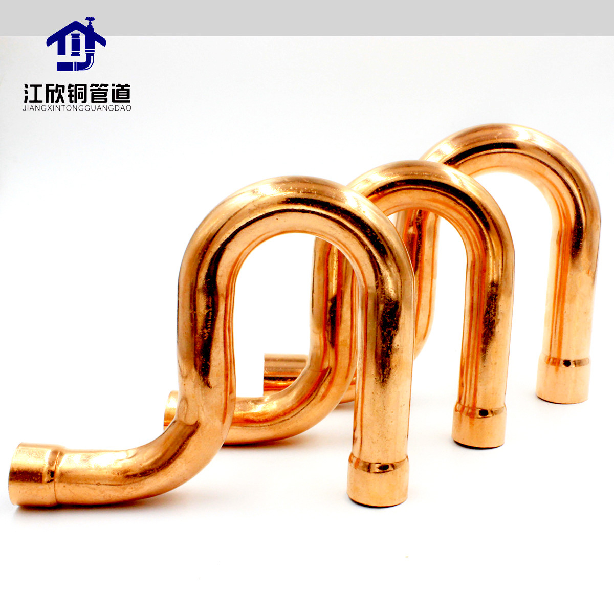 Cobre rojo tipo P curvado tipo U tipo Y split accesorios de tubería de aire acondicionado accesorios de conexión de tubería de refrigeración