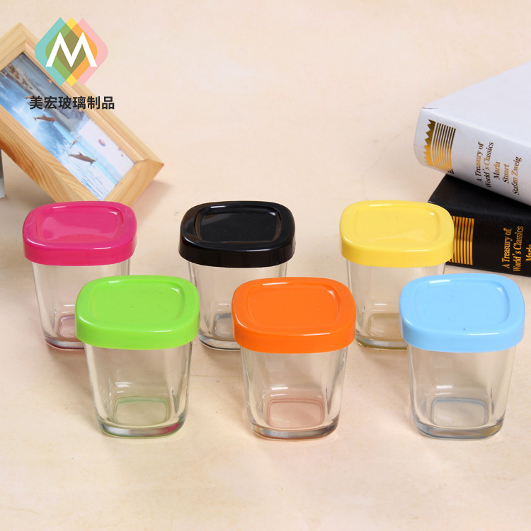 布丁瓶果酱酸奶杯喜蜜喜糖带盖玻璃烘焙器具慕斯蛋糕玻璃瓶