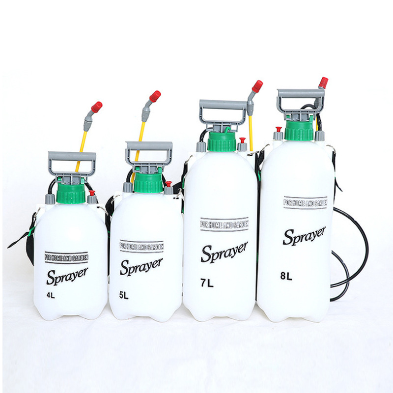 5 l/8 L hombro-tipo pulverizador de presión de aire manual jardinería riego y pulverización Desinfección del sitio regadera de plástico