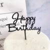 Baking cake decoration ins HAPPY BIARTHDAY single -layer acrylic birthday cake account