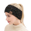 Hair accessory, demi-season keep warm knitted headband, European style, ear protection, 21 colors