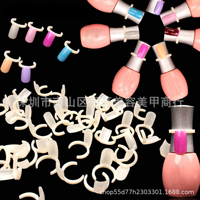 Nail art practice color card ring color card 50 pcs/bag ring set nail color card Nail Polish glue color plate Nail art practice color card ring color card 50 pcs/bag ring set nail color card Nail Polish glue color plate