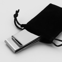 個性輕便有型錢夾不鏽鋼錢夾簡約男士金屬錢夾鈔票夾批發定z刻字