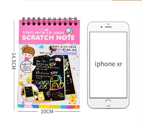 Korean version of creative kindergarten DIY children's scratch-off colorful graffiti book for students interesting scratch-off book factory direct sale