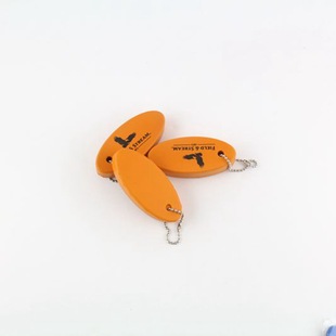 Outdoor Color Oval Floating Keychain PU Foam Floating Key Ring Floating Key Pendant Printing Figure