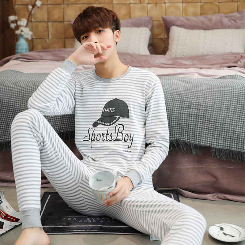 Adolescentes medio y grande ropa interior para niños traje de niños extra grande ropa de otoño pantalones largos traje suéter de algodón ropa interior larga para hombres