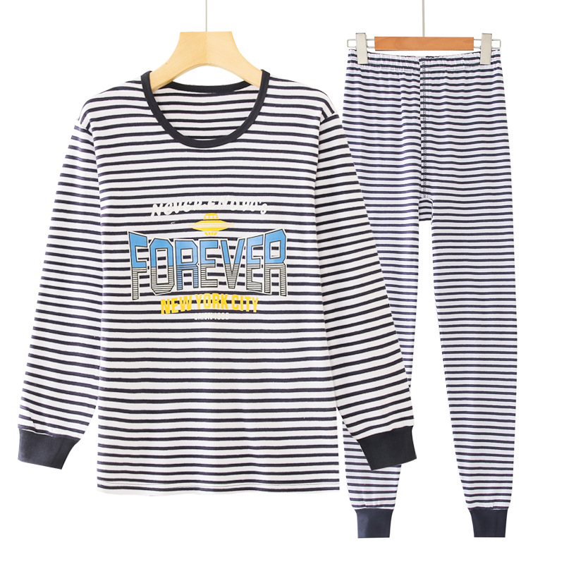Adolescentes medio y grande ropa interior para niños traje de niños extra grande ropa de otoño pantalones largos traje suéter de algodón ropa interior larga para hombres