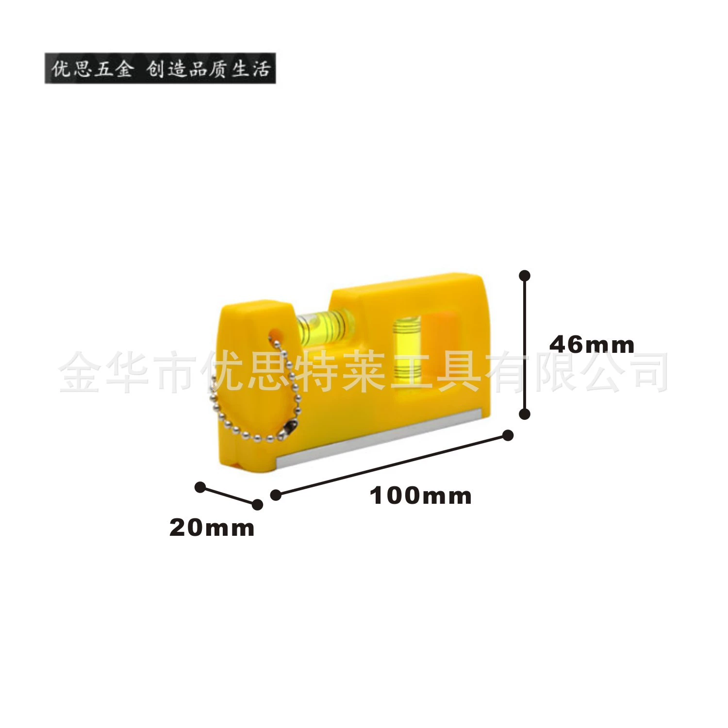 Подвесной уровень цепи, квадратный магнитный мини-уровень, алюминиевая лента, сильный магнитный торпедный уровень