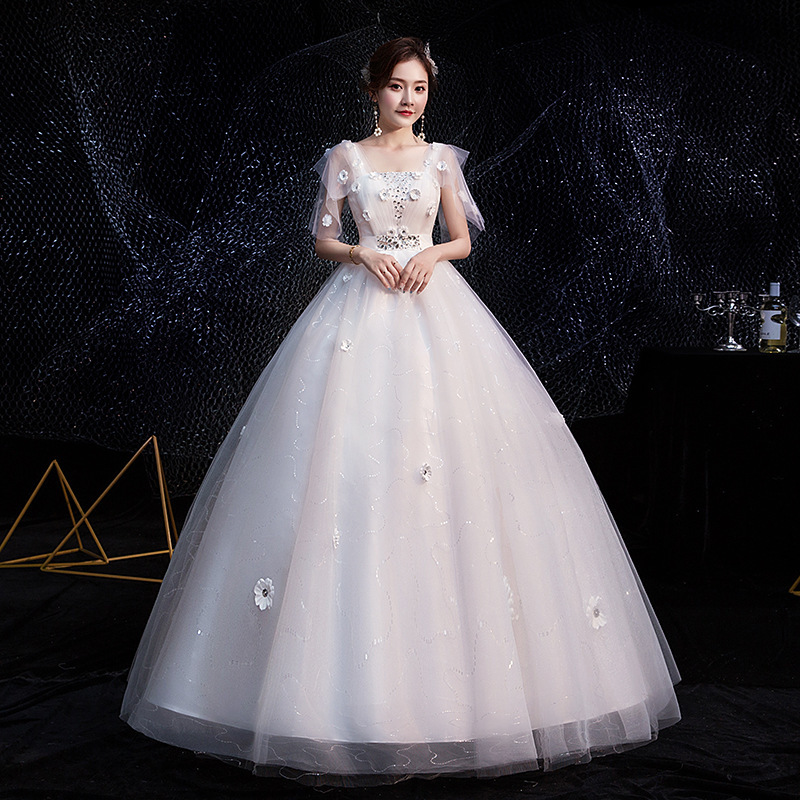 Wedding Dress 2025 New High Waist Pregnant Women Large Size Straps Floor-Length Photo Studio Fat mm Bride High Waist Wedding Dress Pregnant Women