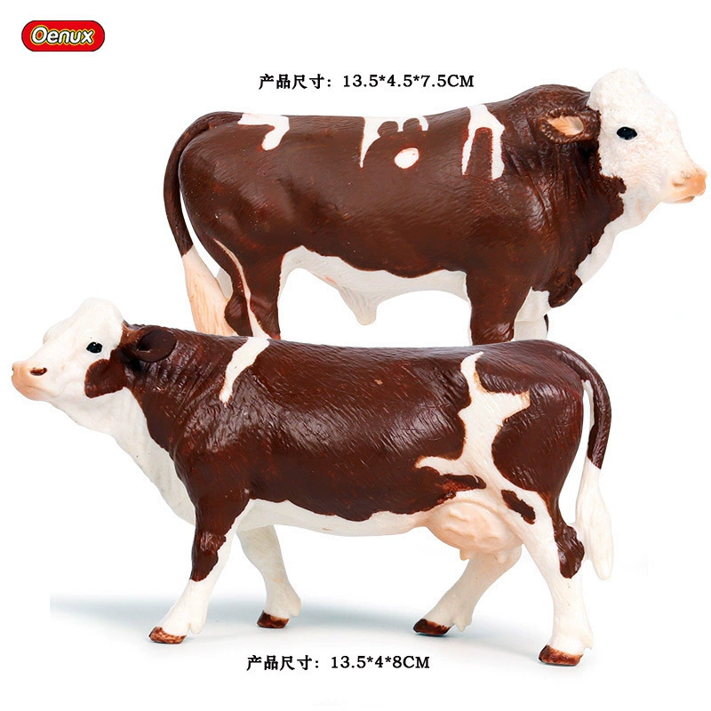 Animal model, solid toy, set, lion, tiger, elephant, panda, giraffe, hippo