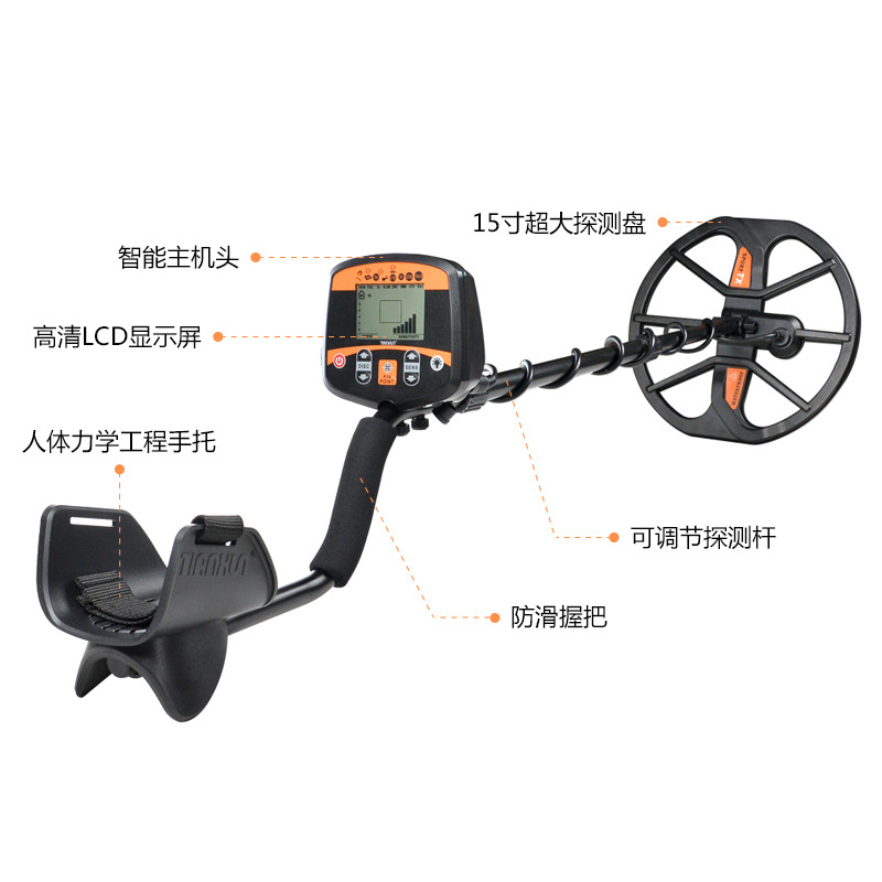 960地下金属探测器老宅野外探金银铜钱币考古探宝仪器声音报警