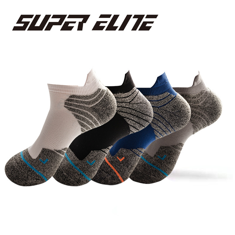 New sports socks men's towel bottom boat Socks outdoor basketball socks elite running socks and short tube socks wholesale