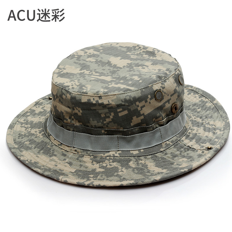 货源 军迷圆边帽 户外奔尼帽蟒纹帽迷彩帽子登山遮阳帽现货|undefined