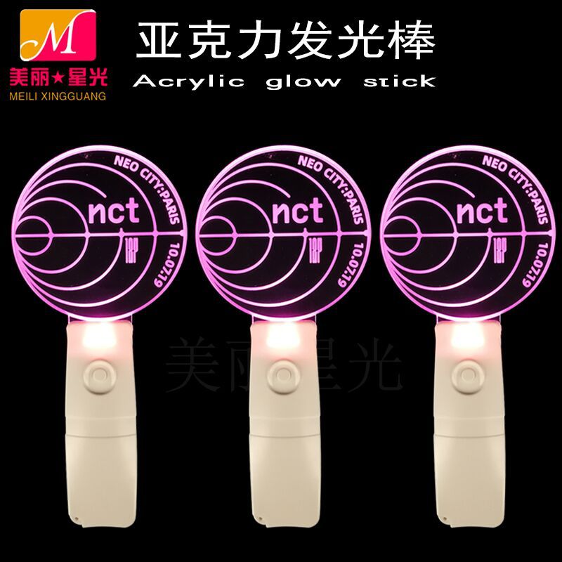 Concierto Barra luminosa de acrílico Fans creativos Barra de apoyo de acrílico Celebración corporativa Barra brillante de acrílico