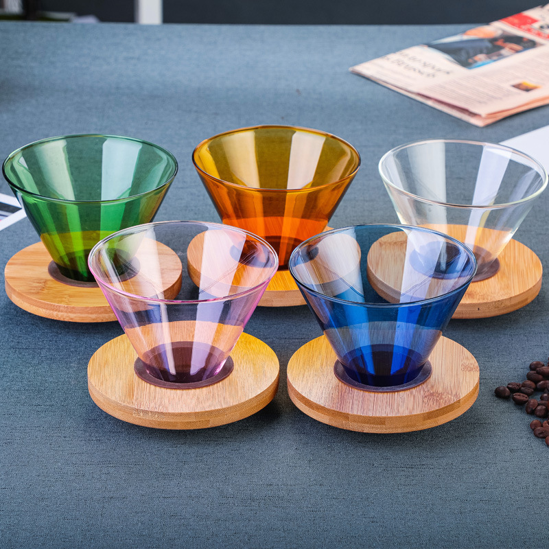 [Spot free logo] glass coffee pot coffee filter manual blowing hand pot set