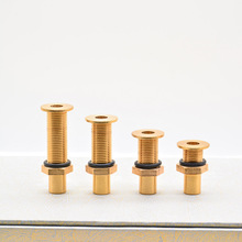 茶盘漏水铜片铜管 根雕茶台零配件排水管 茶几出水口过滤茶渣漏片