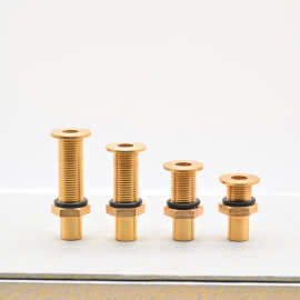 茶盘漏水铜片铜管 根雕茶台零配件排水管 茶几出水口过滤茶渣漏片