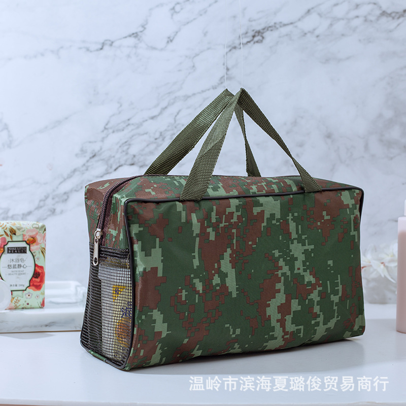 INS patrón de camuflaje bolsa de lavado bolsa de baño bolsa de viaje bolsa de cosméticos hombres y mujeres bolsa de almacenamiento cremallera fábrica al por mayor