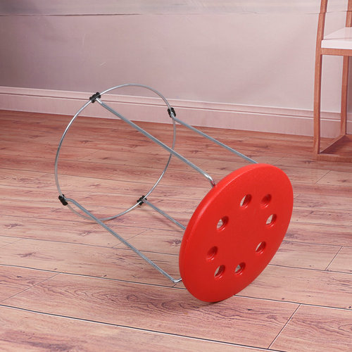 Stackable household plastic stool, minimalist style folding outdoor portable stool, reinforced stool, reinforced bench, round stool