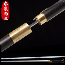 龙泉尚亚剑纯铜花纹钢黑檀木带锁扣手杖剑 老人拐杖剑批发未开刃