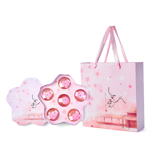 Factory Wholesale Cherry Blossom Jelly & Tremella Jelly Gift Box Ocean Kiss Sea Salt Jelly Gift Box 6 Pieces Birthday Gift